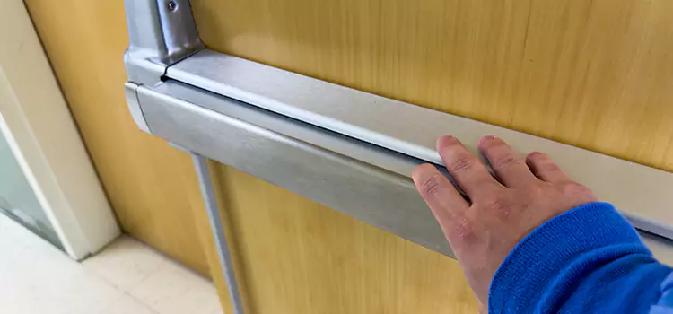 Installing a Push Bar on a Door Oshkosh